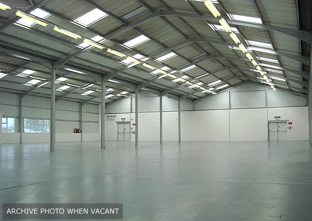 Archive image showing vacant warehouse space
