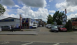 The unit is to the rear of Kwik Fit Autocentre